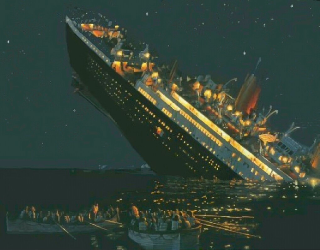 Untergang von Titanic